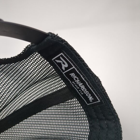 Richardson Snapback Trucker Hat Blue One Size Embroidered Logo Outdoor - Picture 8 of 9